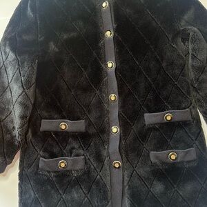 St. John Collection Black Quilted Blazer